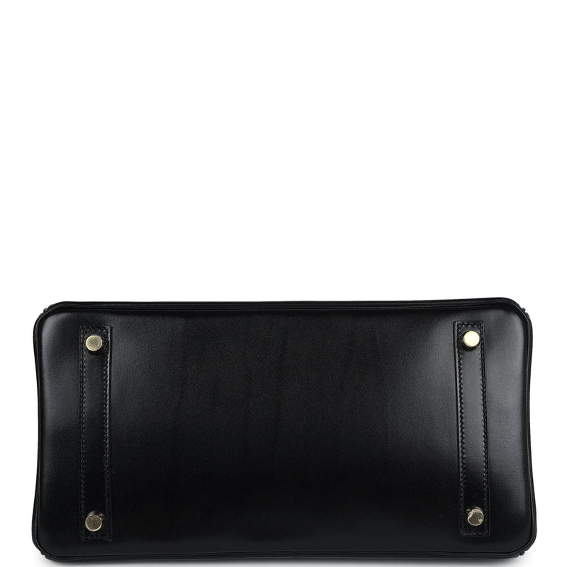 Hermes Birkin 30 Black Box Gold Hardware