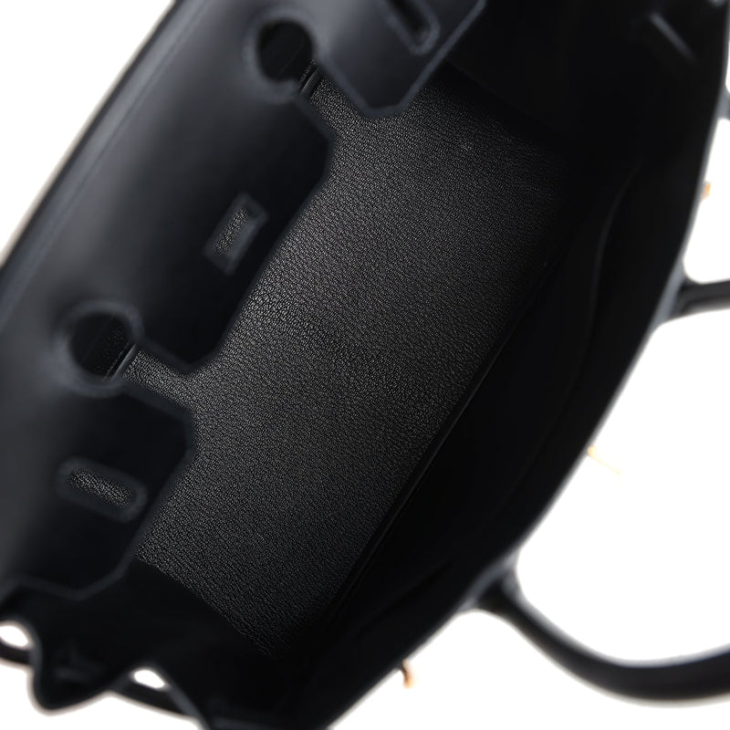 Hermes Birkin 30 Black Box Gold Hardware