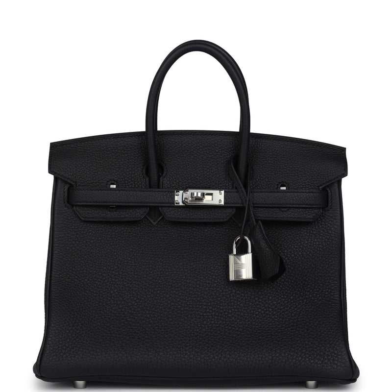 Hermes Birkin 25 Black Togo Palladium Hardware