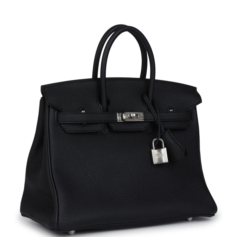 Hermes Birkin 25 Black Togo Palladium Hardware
