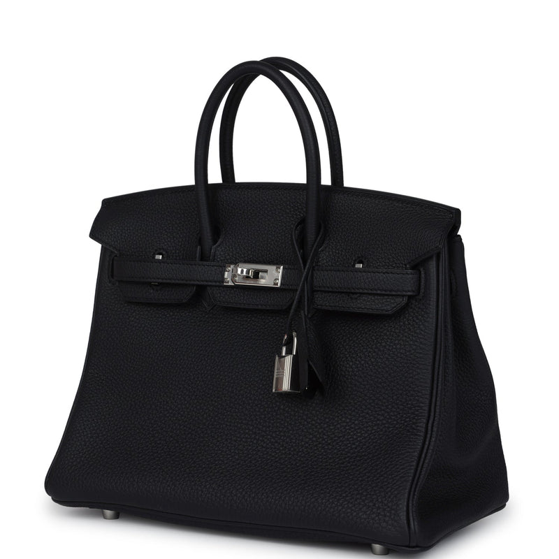 Hermes Birkin 25 Black Togo Palladium Hardware