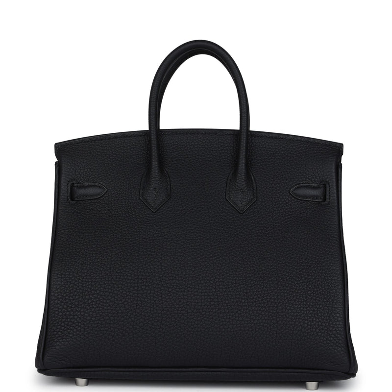 Hermes Birkin 25 Black Togo Palladium Hardware