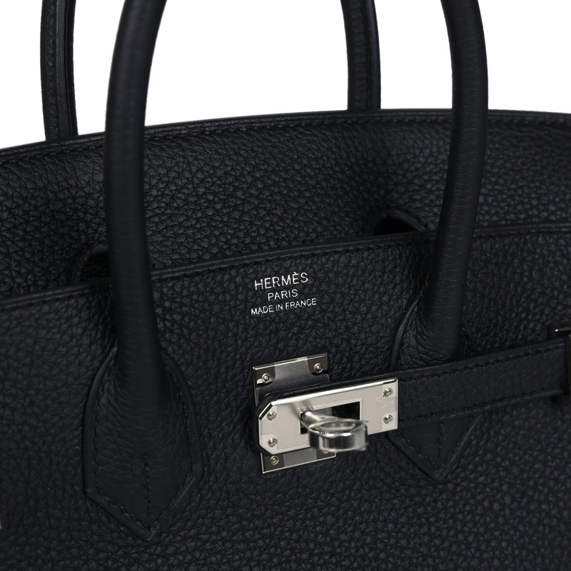 Hermes Birkin 25 Black Togo Palladium Hardware