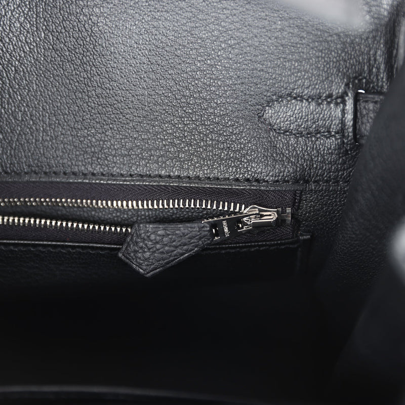 Hermes Birkin 25 Black Togo Palladium Hardware