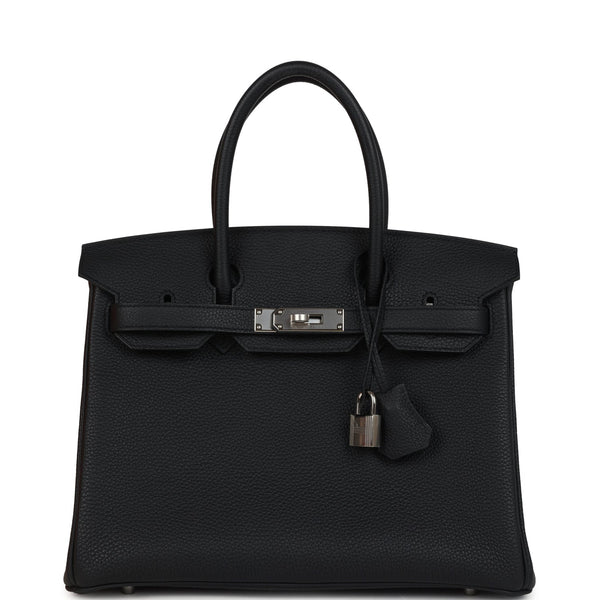 Hermes Birkin 30 Black Togo Palladium Hardware
