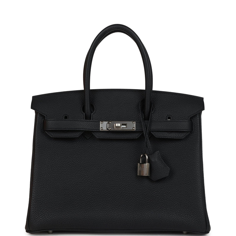 Hermes Birkin 30 Black Togo Palladium Hardware