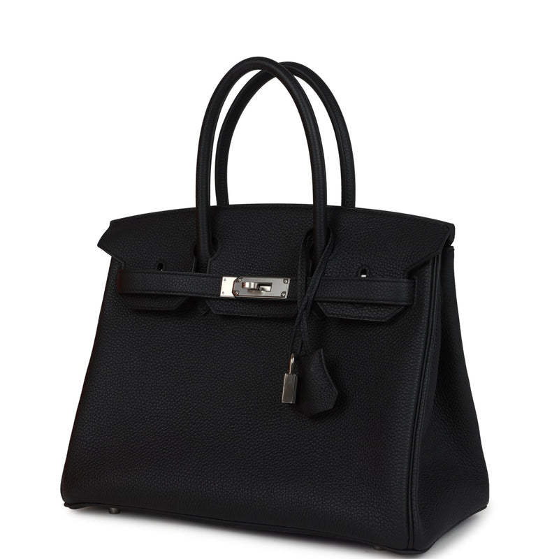 Hermes Birkin 30 Black Togo Palladium Hardware