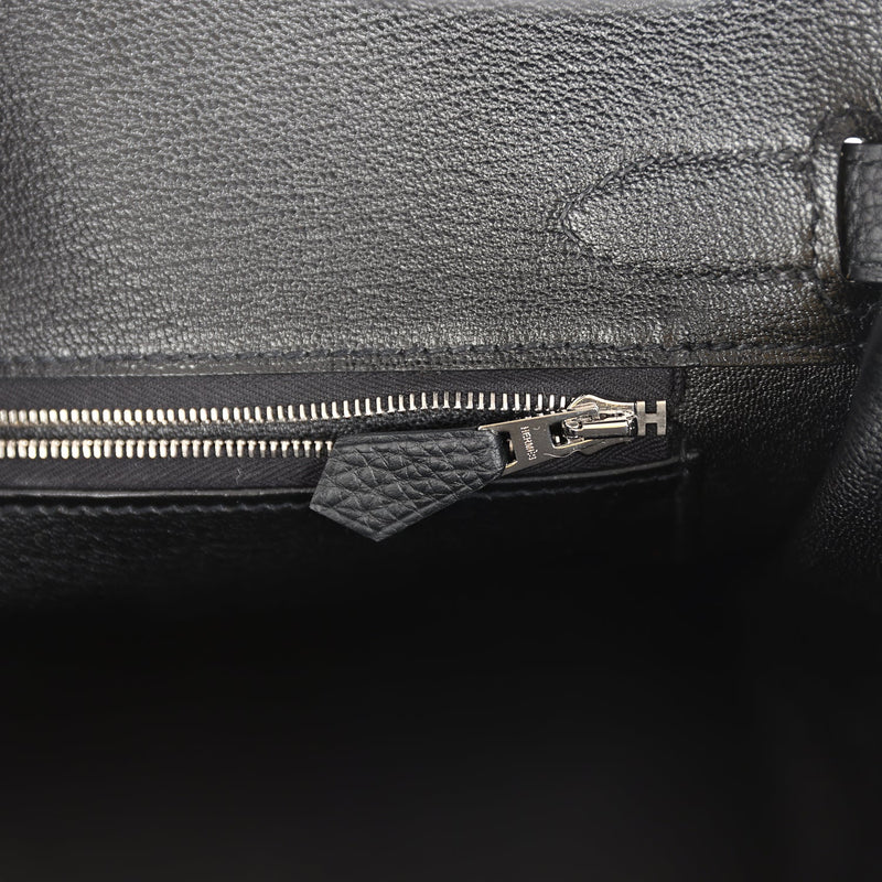 Hermes Birkin 30 Black Togo Palladium Hardware