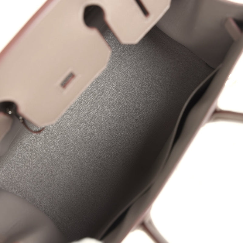 Hermes Birkin Sellier 30 Etain Epsom Palladium Hardware