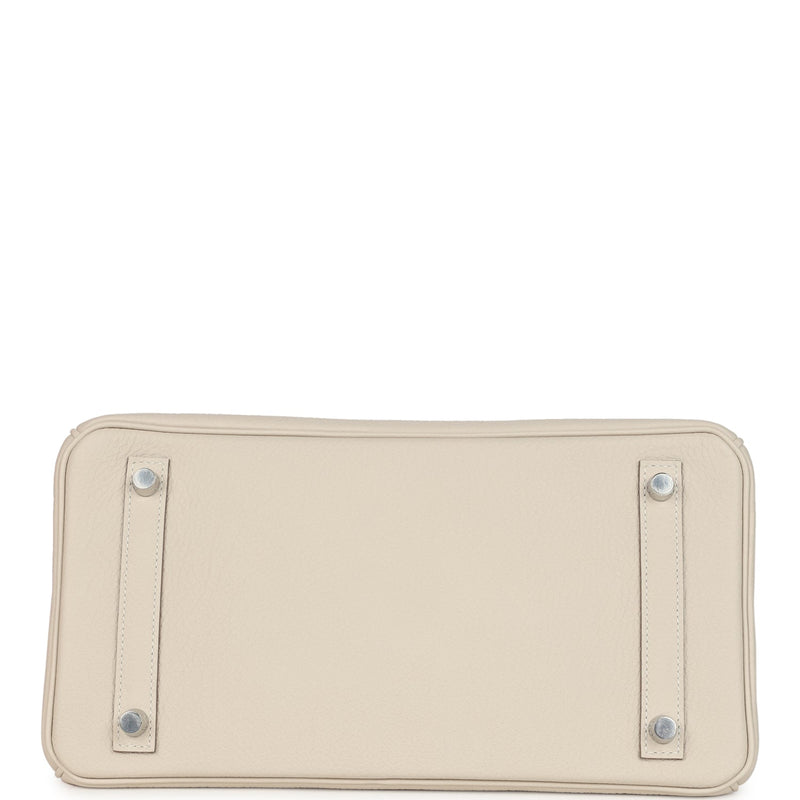 Hermes Birkin 30 Craie Togo Palladium Hardware