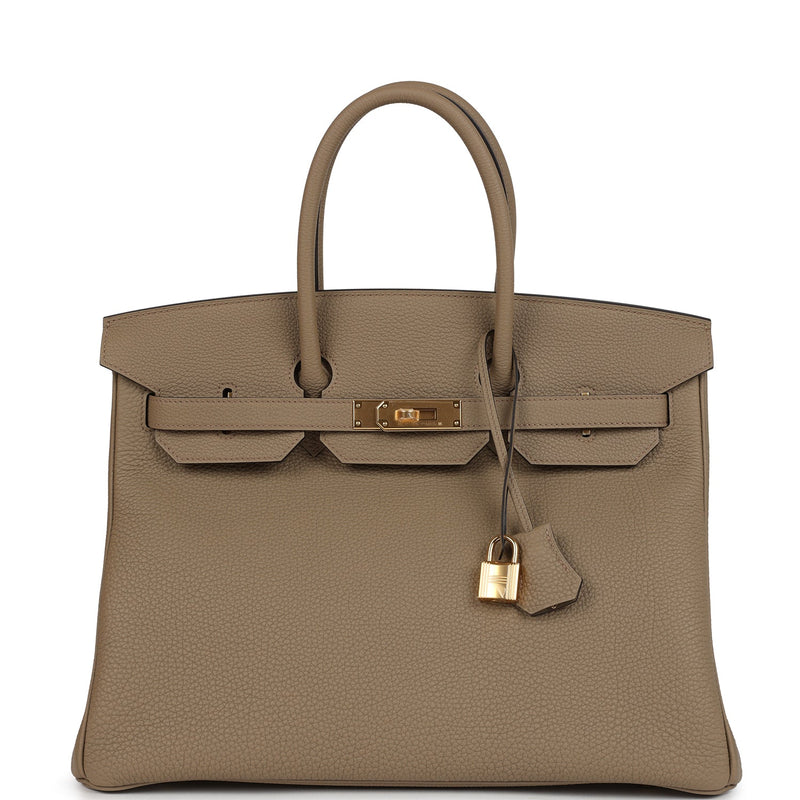 Hermes Birkin 35 Beige Marfa Togo Gold Hardware