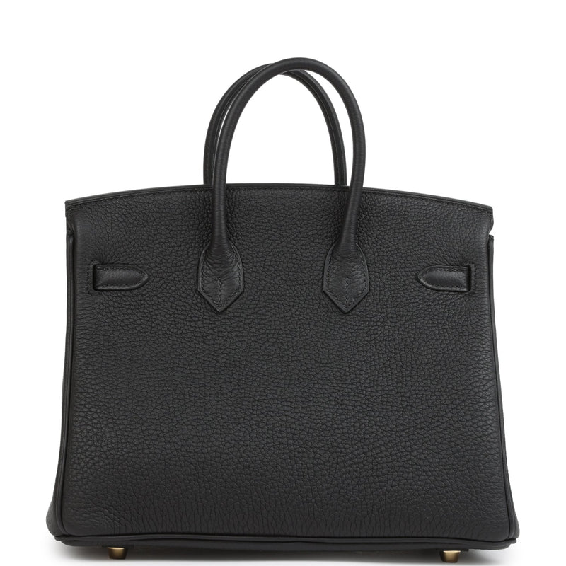 Hermes Birkin 25 Black Togo Gold Hardware