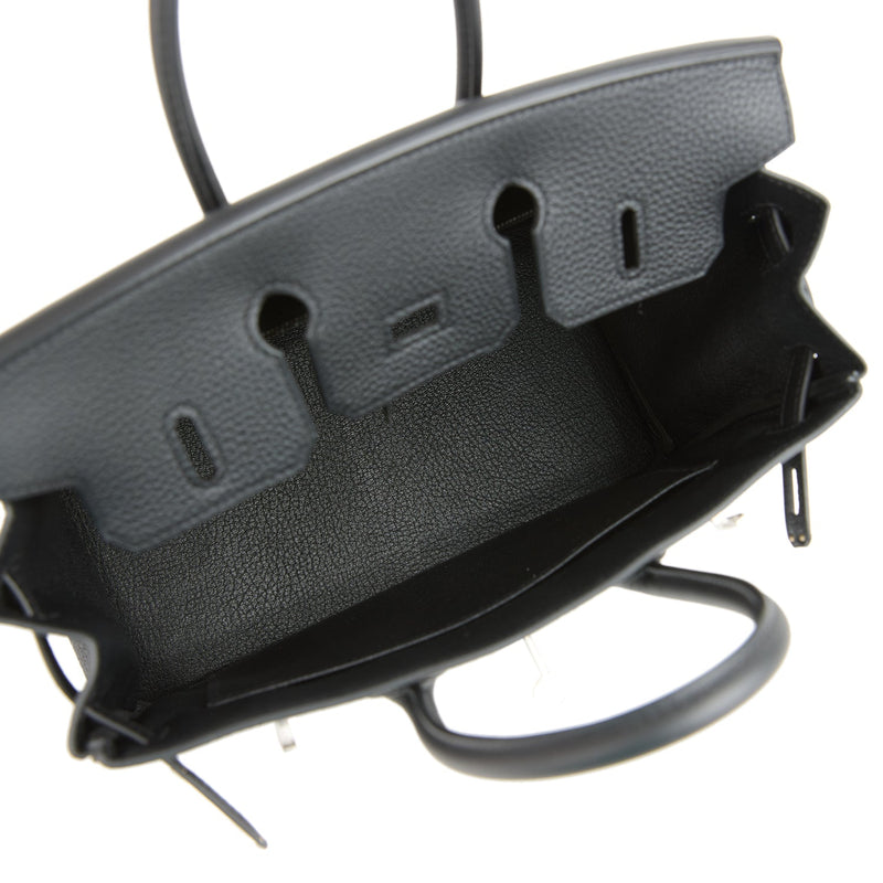 Hermes Birkin 25 Black Togo Brushed Palladium Hardware