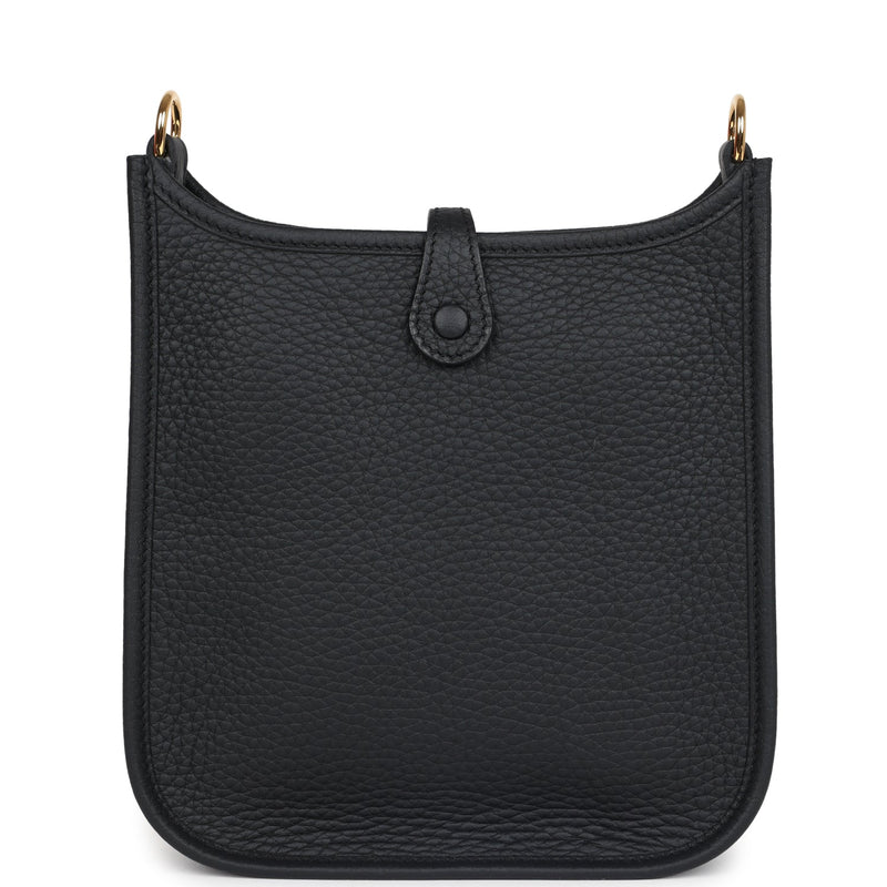 Hermes Evelyne TPM Black Clemence Gold Hardware