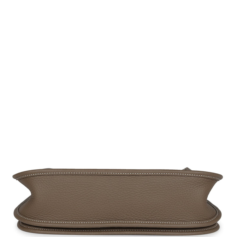 Hermes Evelyne PM Etoupe Clemence Palladium Hardware