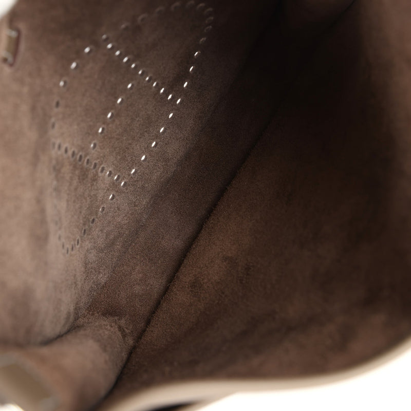 Hermes Evelyne PM Etoupe Clemence Palladium Hardware