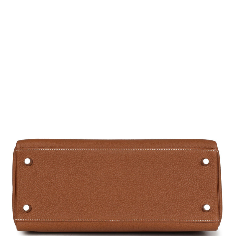 Hermes Kelly Retourne 28 Gold Togo Palladium Hardware
