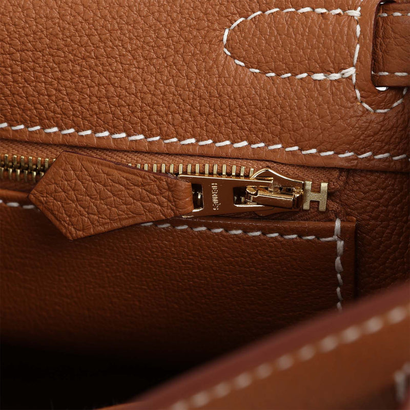 Hermes Kelly Retourne 25 Gold Togo Gold Hardware