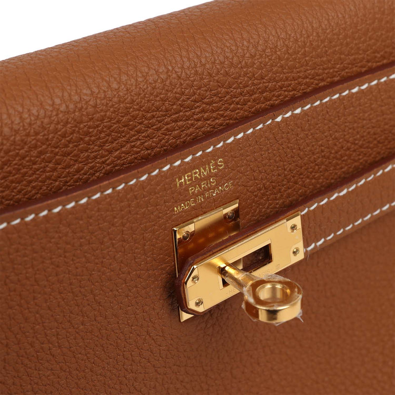 Hermes Kelly Retourne 25 Gold Togo Gold Hardware