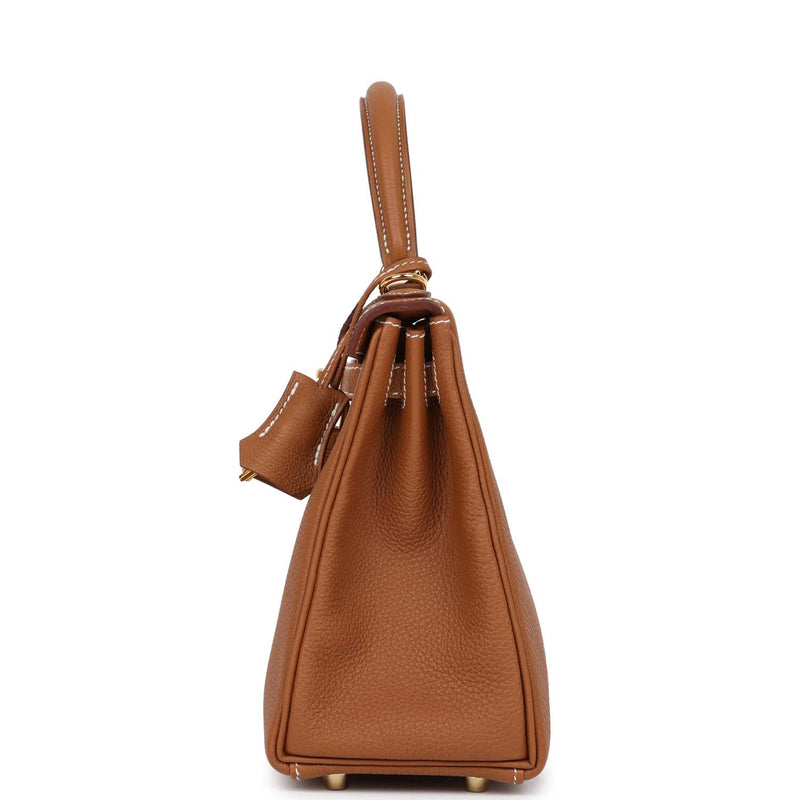 Hermes Kelly Retourne 25 Gold Togo Gold Hardware