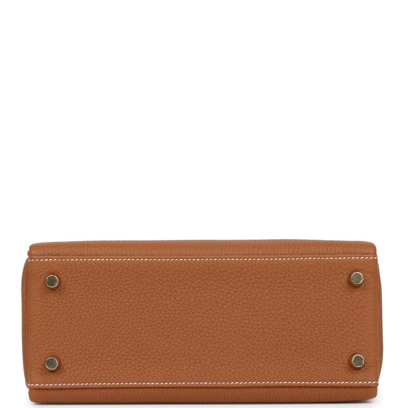 Hermes Kelly Retourne 25 Gold Togo Gold Hardware