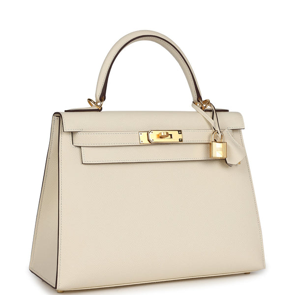 Hermes Kelly Sellier 28 Nata Epsom Gold Hardware
