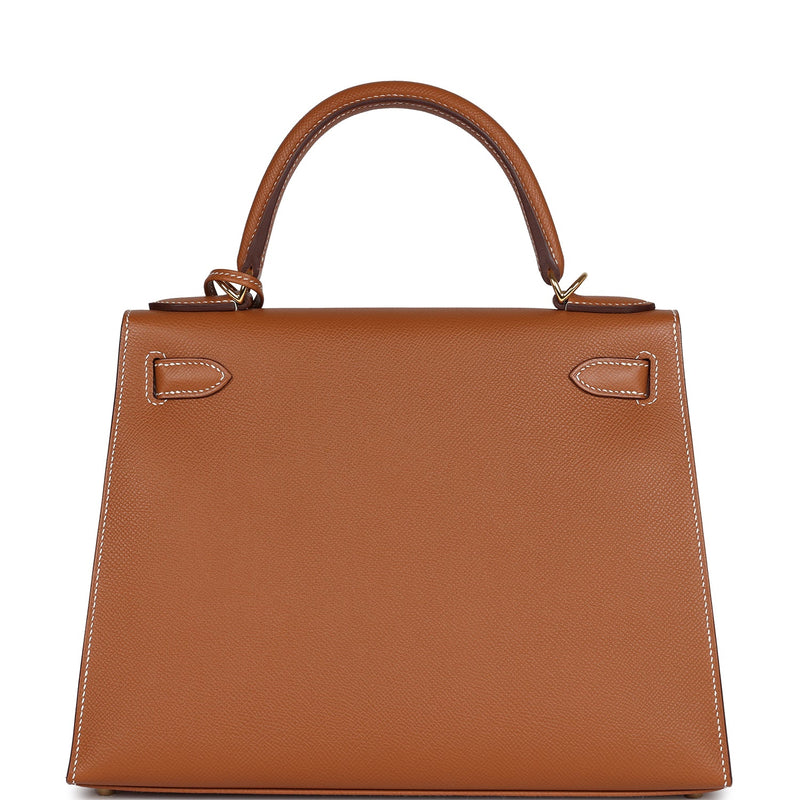 Hermes Kelly Sellier 28 Gold Epsom Gold Hardware
