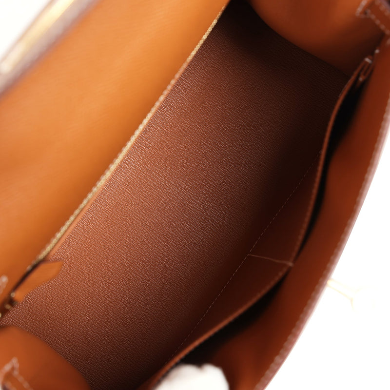 Hermes Kelly Sellier 28 Gold Epsom Gold Hardware