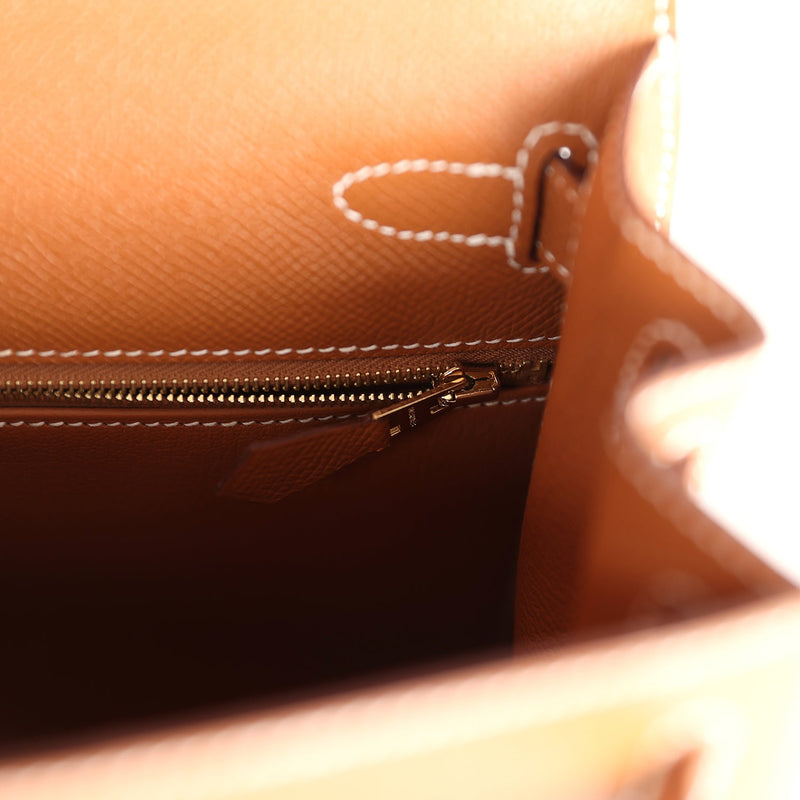 Hermes Kelly Sellier 28 Gold Epsom Gold Hardware