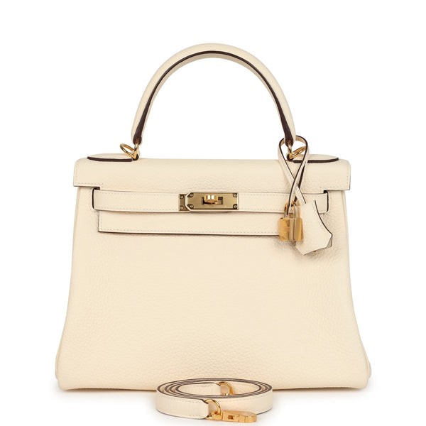 Hermes Kelly Retourne 28 Nata Clemence Gold Hardware