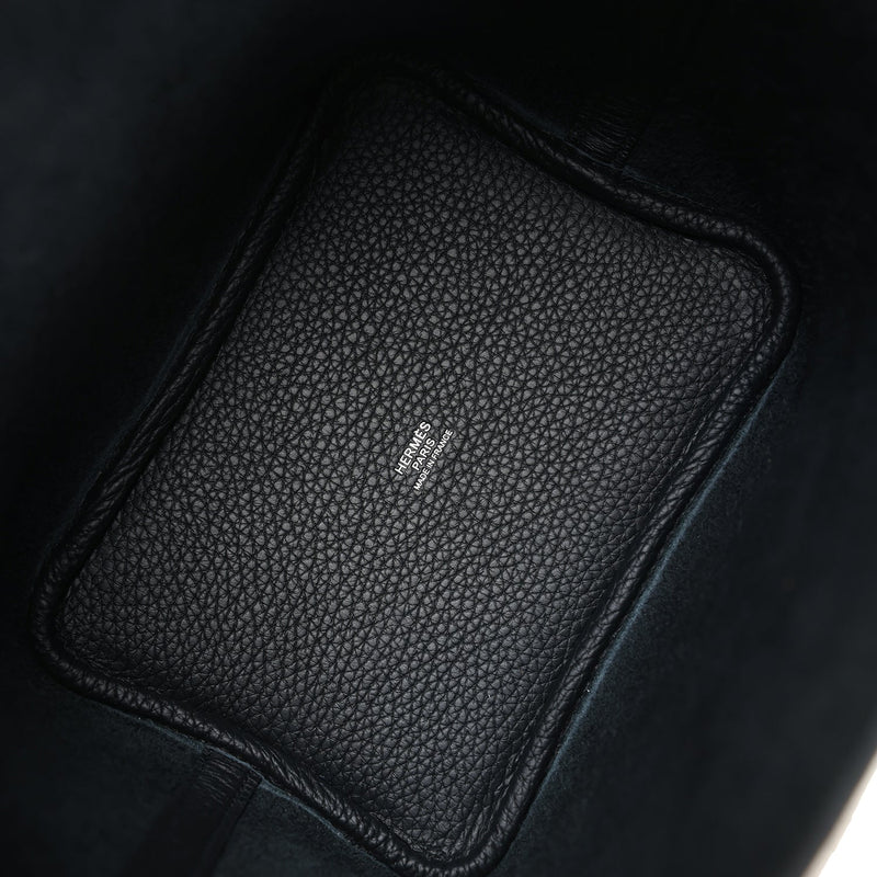 Hermes Picotin Lock 18 Black Clemence Palladium Hardware