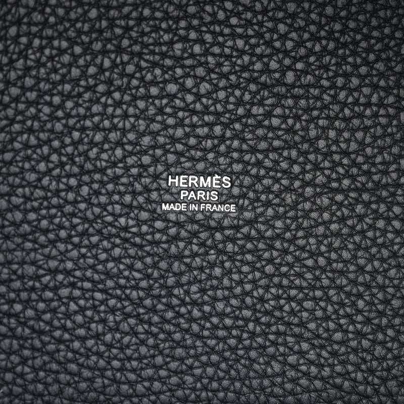 Hermes Picotin Lock 18 Black Clemence Palladium Hardware