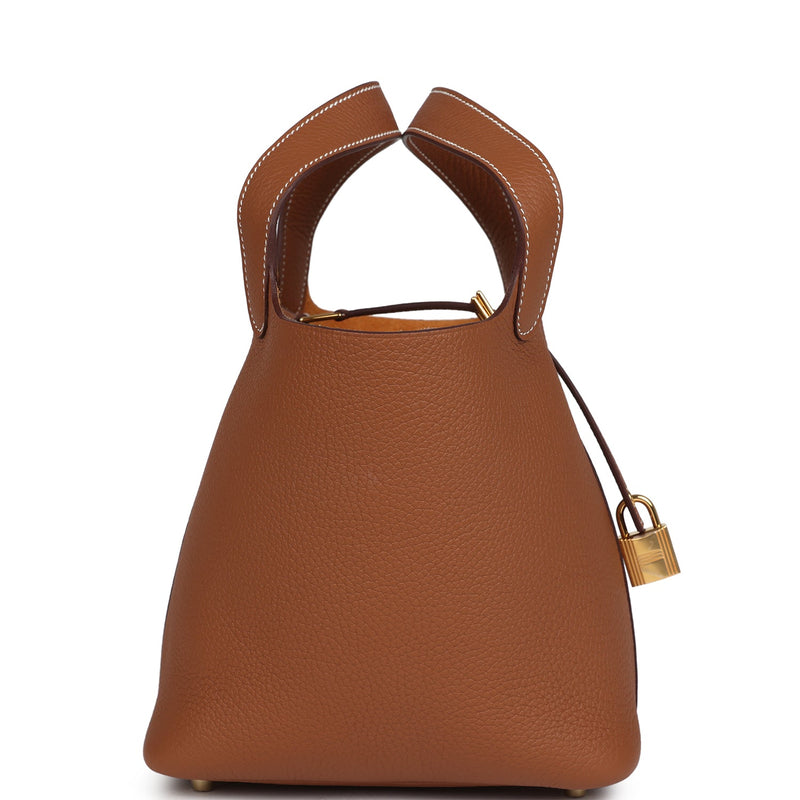 Hermes Picotin Lock 18 Gold Clemence Gold Hardware
