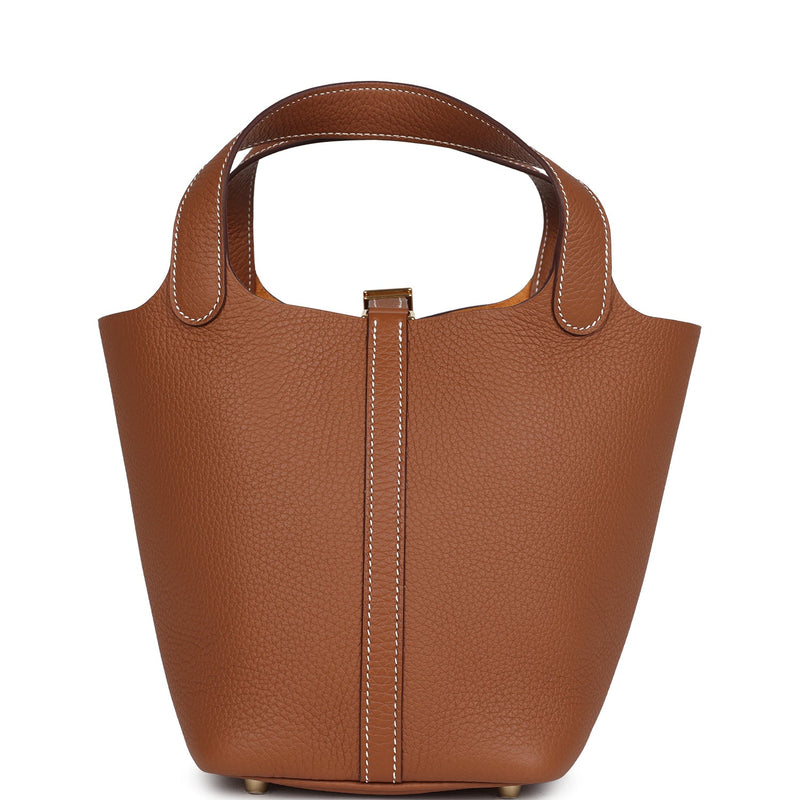 Hermes Picotin Lock 18 Gold Clemence Gold Hardware