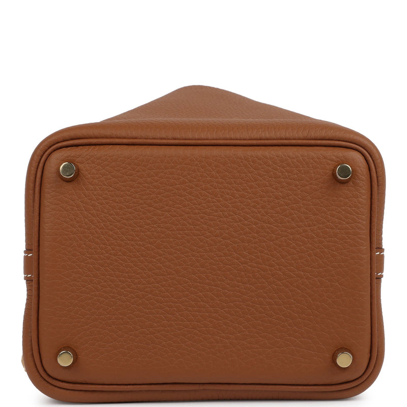 Hermes Picotin Lock 18 Gold Clemence Gold Hardware